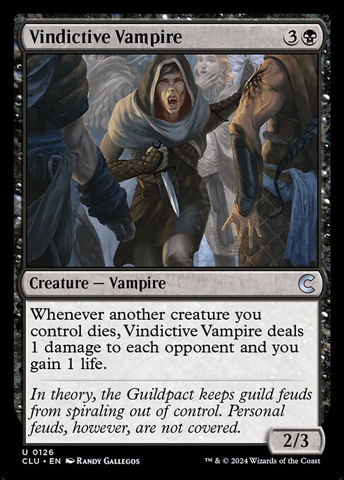 Vindictive Vampire from Ravnica: Clue Edition