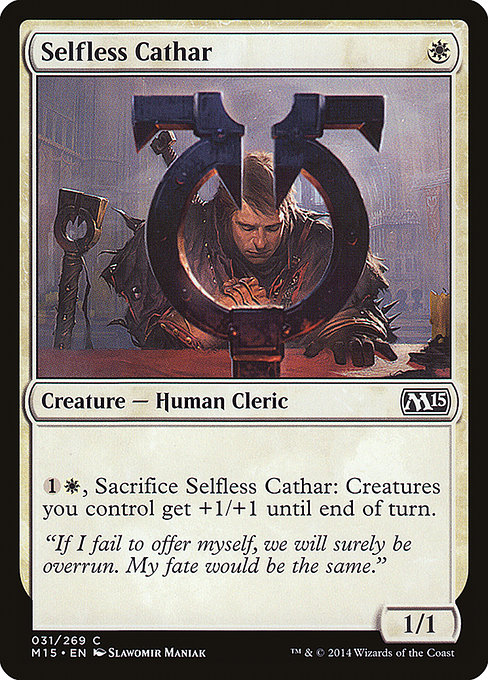 Selfless Cathar from Magic 2015