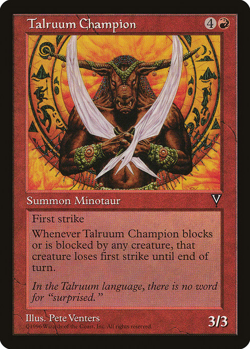 Talruum Champion highlighted card art