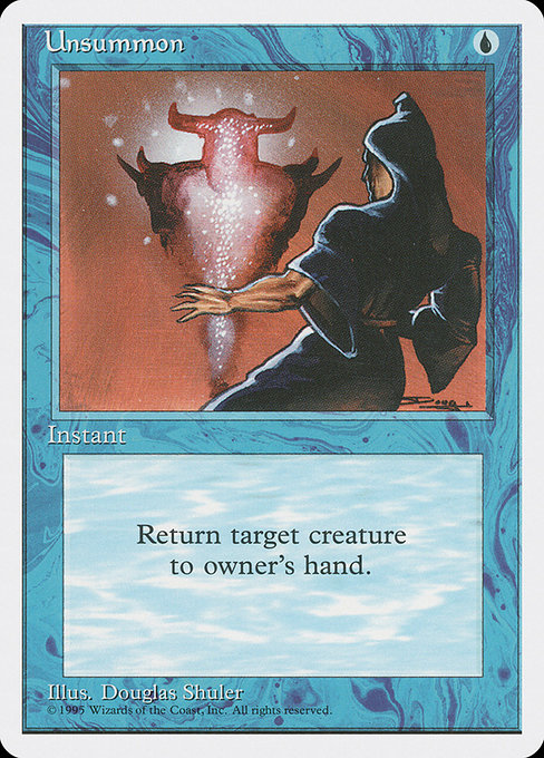 Unsummon from Fourth Edition
