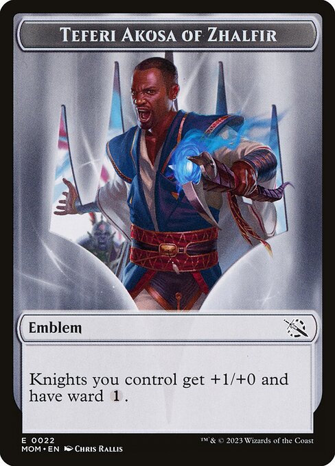 Teferi Akosa of Zhalfir Emblem highlighted card art
