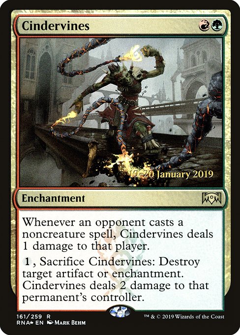 Cindervines from Ravnica Allegiance Promos