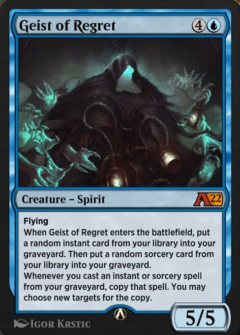Geist of Regret highlighted card art