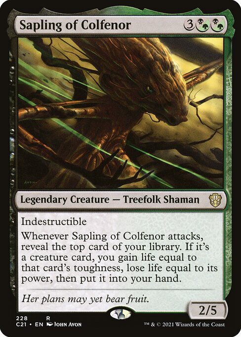Sapling of Colfenor highlighted card art