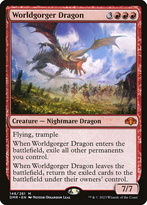 Worldgorger Dragon from Dominaria Remastered