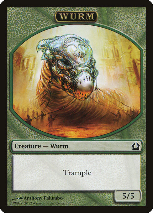 Wurm from Return to Ravnica Tokens