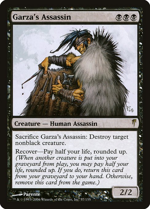 Garza's Assassin highlighted card art