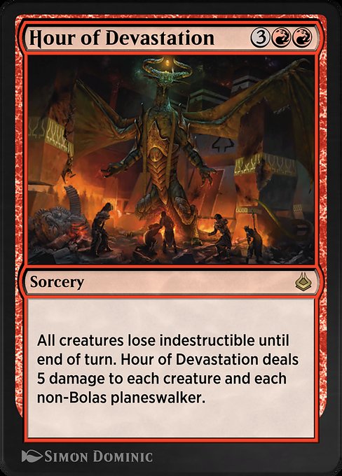 Hour of Devastation highlighted card art