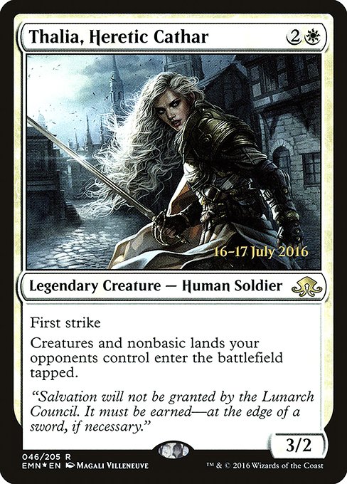 Thalia, Heretic Cathar from Eldritch Moon Promos