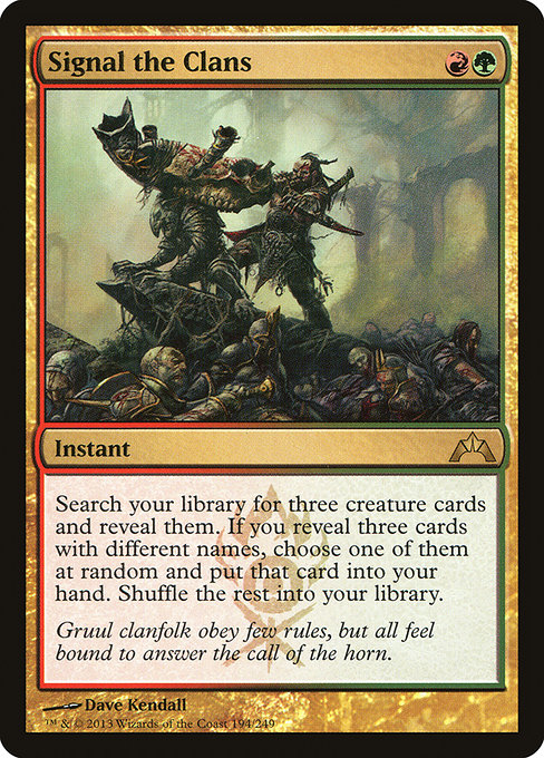 Signal the Clans highlighted card art