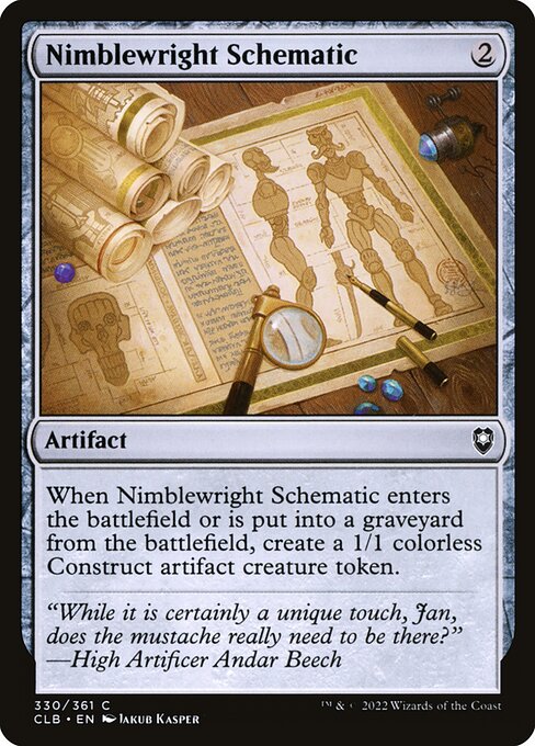 Nimblewright Schematic highlighted card art