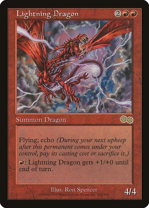 Lightning Dragon from Urza's Saga