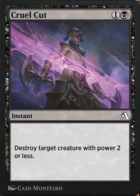 Cruel Cut highlighted card art