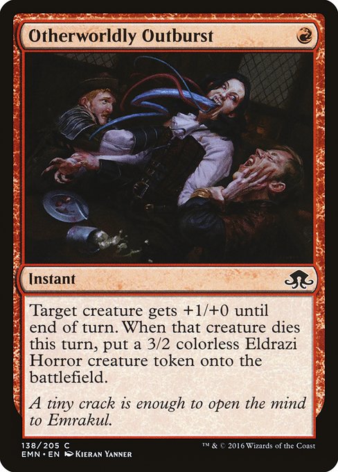 Otherworldly Outburst highlighted card art