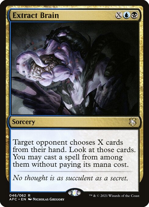 Extract Brain from Forgotten Realms Commander