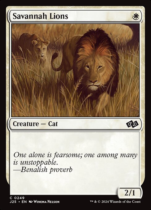 Savannah Lions highlighted card art