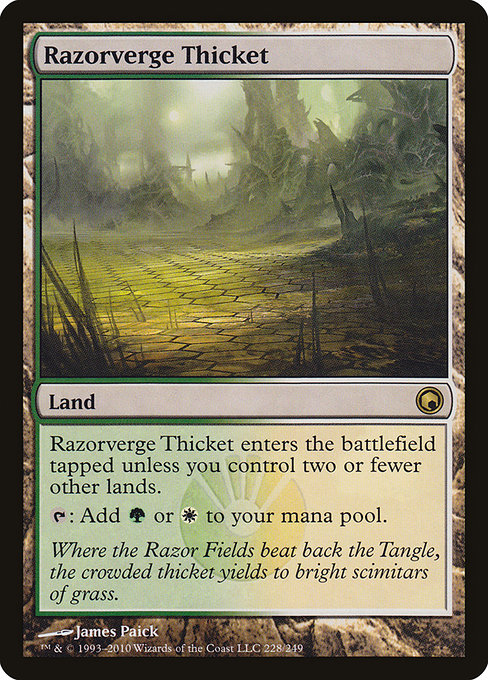 Razorverge Thicket from Scars of Mirrodin