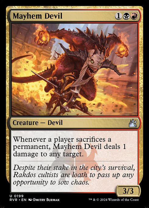 Mayhem Devil from Ravnica Remastered