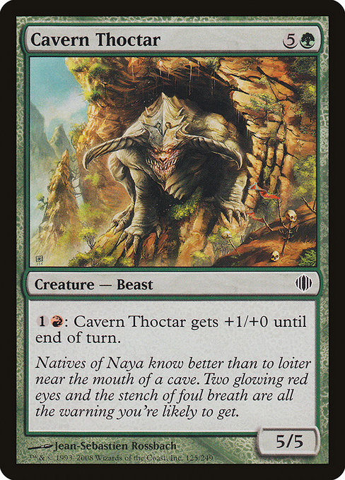 Cavern Thoctar highlighted card art