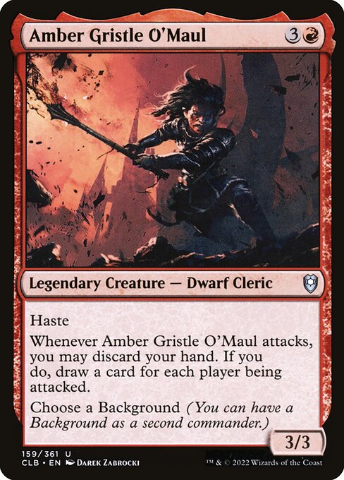 Amber Gristle O'Maul highlighted card art