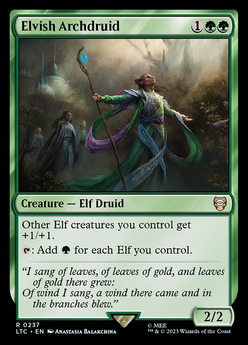 Elvish Archdruid from Tales of Middle-earth Commander