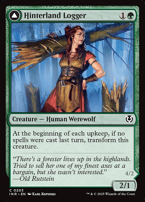 Hinterland Logger // Timber Shredder from Innistrad Remastered