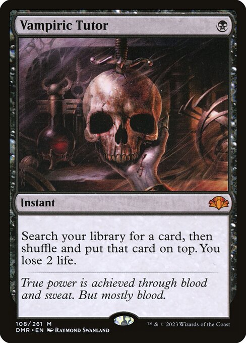 Vampiric Tutor highlighted card art