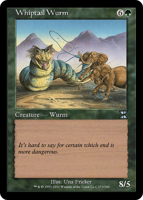 Whiptail Wurm highlighted card art