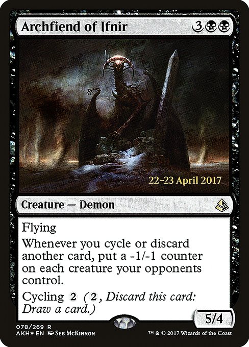 Archfiend of Ifnir from Amonkhet Promos