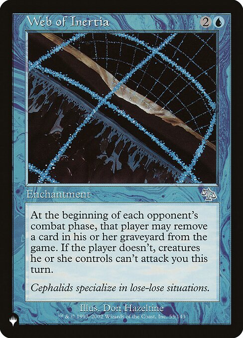 Web of Inertia highlighted card art