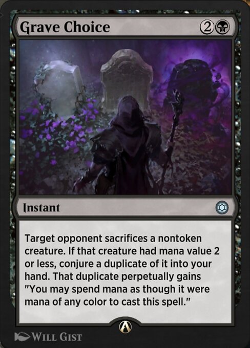 Grave Choice highlighted card art