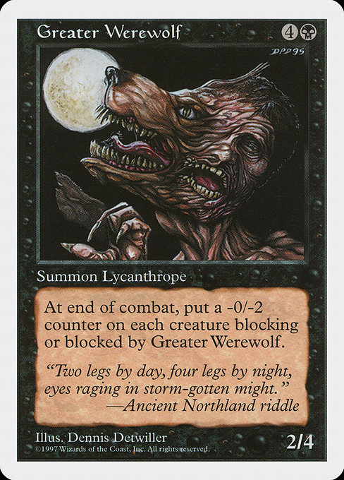 Greater Werewolf highlighted card art