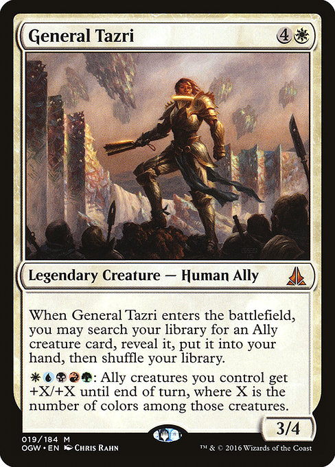 General Tazri highlighted card art