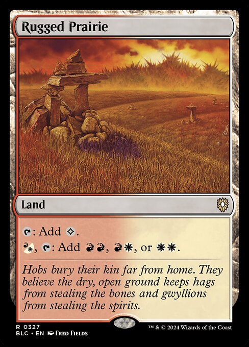 Rugged Prairie from Bloomburrow Commander