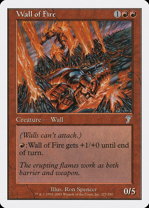 Wall of Fire from Seventh Edition
