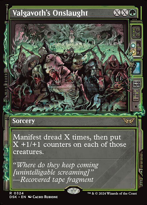Valgavoth's Onslaught highlighted card art