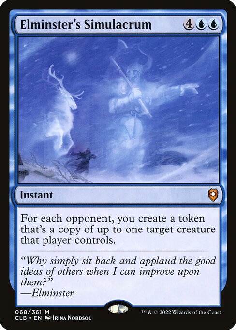 Elminster's Simulacrum highlighted card art
