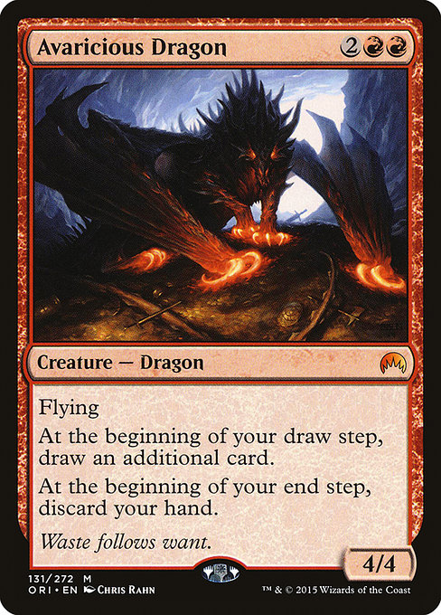 Avaricious Dragon highlighted card art