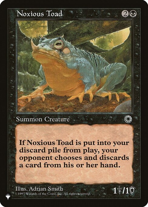 Noxious Toad highlighted card art