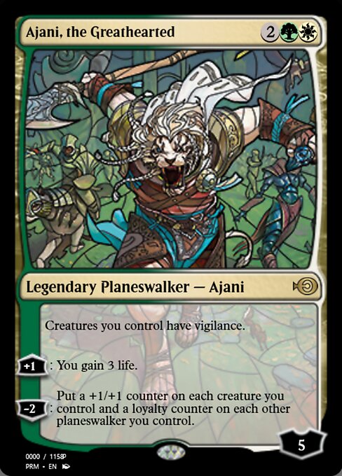 Ajani, the Greathearted from Magic Online Promos