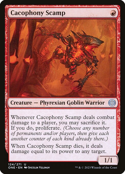 Cacophony Scamp highlighted card art
