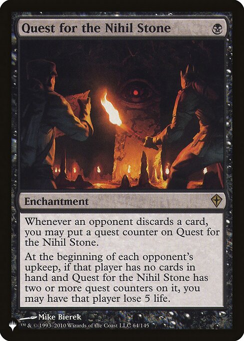 Quest for the Nihil Stone highlighted card art