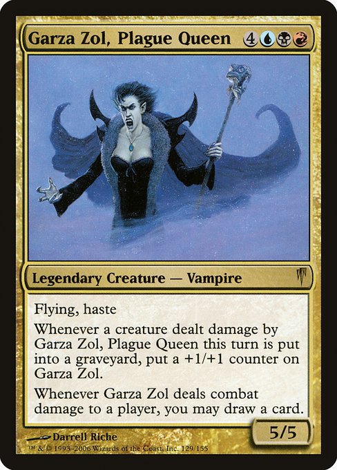 Garza Zol, Plague Queen highlighted card art