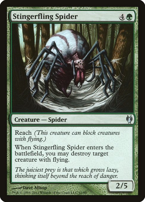 Stingerfling Spider from Duel Decks: Izzet vs. Golgari