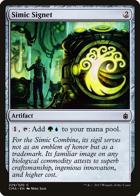 Simic Signet from Commander Anthology