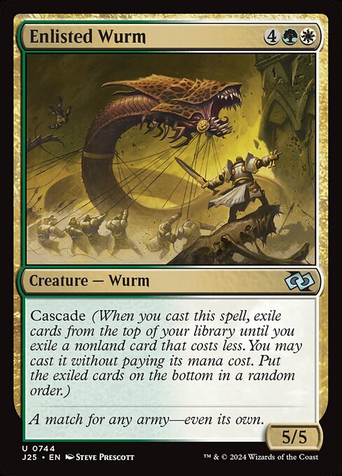 Enlisted Wurm highlighted card art