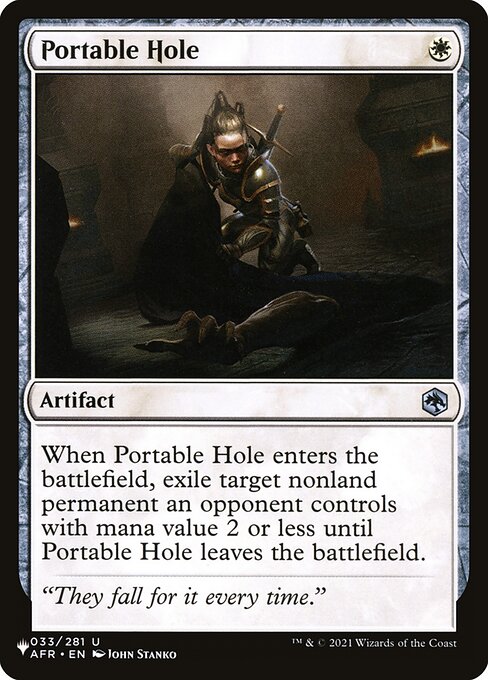 Portable Hole highlighted card art