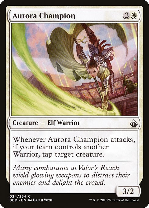 Aurora Champion highlighted card art