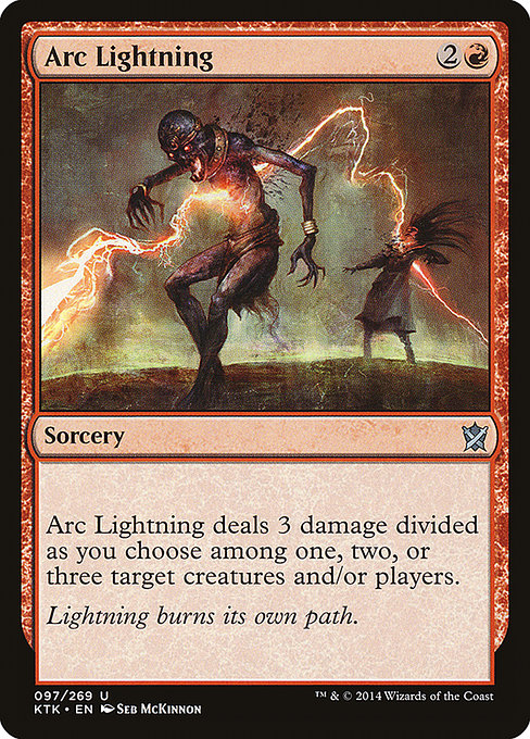 Arc Lightning from Khans of Tarkir