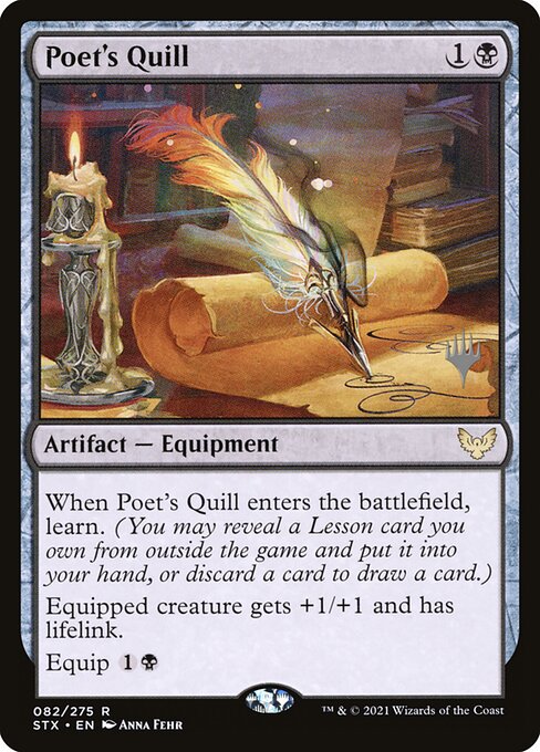 Poet's Quill from Strixhaven: School of Mages Promos